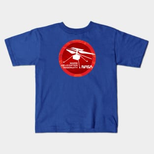 Mars Helicopter Ingenuity Silhouette Kids T-Shirt